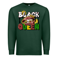 Sports Green black queen Premium Sweatshirt - CowGirlArtShop