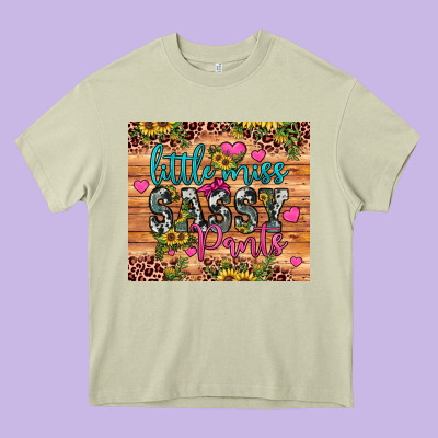 Little Miss Sassy Pants Heavy Core Tee Designed By Jahusdesignshop