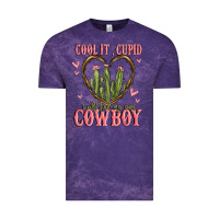 Cloud Purple cool it cupid i will find my own cowboy Vintage Tee - MaliasSmallBusiness