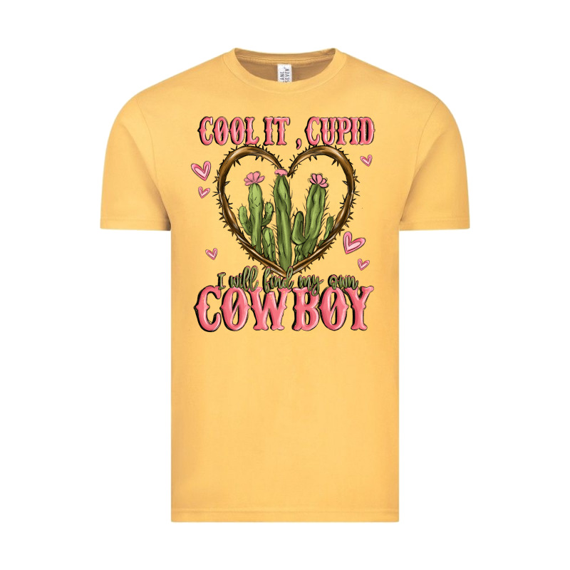 Cool It Cupid I Will Find My Own Cowboy Vintage Tee by MaliasSmallBusiness | Teevron