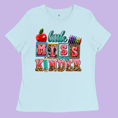 Little Miss Kinder Ladies Tee Designed By Adodesignshop