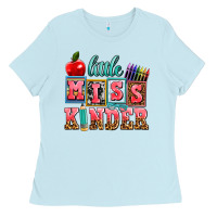 Baby Blue little miss kinder Ladies Tee - AdoDesignShop