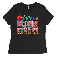 Black little miss kinder Ladies Tee - AdoDesignShop