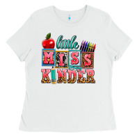 White little miss kinder Ladies Tee - AdoDesignShop
