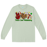 Matcha Peace love Phlebotomy Christmas Long Sleeve Tee - NancyCooperArtShop