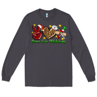 Smoke Peace love Phlebotomy Christmas Long Sleeve Tee - NancyCooperArtShop