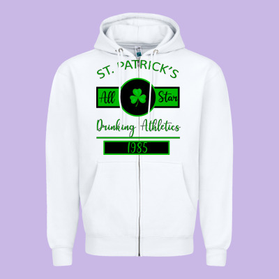 Drinking Athletics Zipper Hoodie Designed By Bettercallsaul