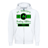 White Drinking Athletics Zipper Hoodie - Bettercallsaul
