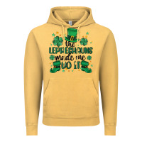 Vintage Mustard the leprechauns made me do it Vintage Hoodie - MaliasSmallBusiness