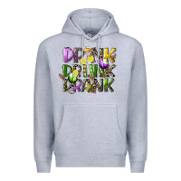 Heather Grey drink drunk drank Premium Hoodie - CowGirlArtShop