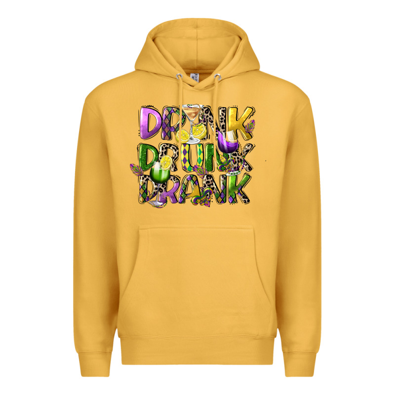Drink Drunk Drank Premium Hoodie by CowGirlArtShop | Teevron