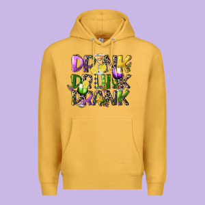 Drink Drunk Drank Premium Hoodie Designed By Cowgirlartshop