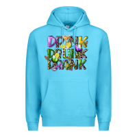 Ocean Blue drink drunk drank Premium Hoodie - CowGirlArtShop