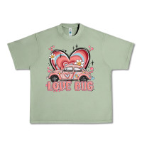 Oil Green love bug Urban Heavy Tee - MaliasSmallBusiness