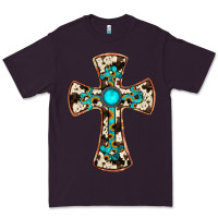 Plum cowhide gemstone  cross Premium Tee - JahusDesignShop