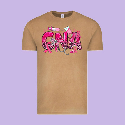 Breast Cancer Cna Certified Nursing Assistant Vintage Tee Designed By Jahusdesignshop
