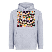 Heather Grey cinco de mayo skull Heavyweight Hoodie - CowGirlArtShop