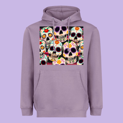 Cinco De Mayo Skull Heavyweight Hoodie Designed By Cowgirlartshop