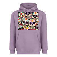 Lavender cinco de mayo skull Heavyweight Hoodie - CowGirlArtShop