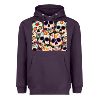 Plum cinco de mayo skull Heavyweight Hoodie - CowGirlArtShop