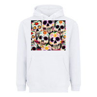 White cinco de mayo skull Heavyweight Hoodie - CowGirlArtShop