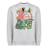 Heather Grey 2024 happy new year Heavyweight Sweatshirt - MaliasSmallBusiness