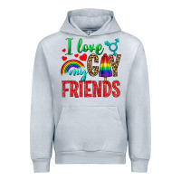 Heather Grey I Love My Gay Friends Urban Hoodie - BundleAndBundleShop