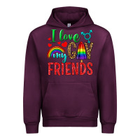 Mauve Wine I Love My Gay Friends Urban Hoodie - BundleAndBundleShop