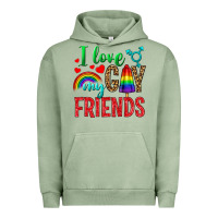 Pigment Oil Green I Love My Gay Friends Urban Hoodie - BundleAndBundleShop