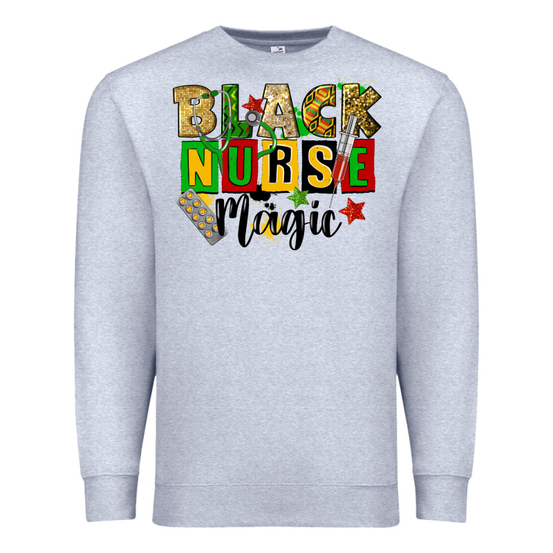Black Nurse Magic Juneteenth Premium Sweatshirt by CowGirlArtShop | Teevron