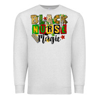 Oatmeal Heather black nurse magic juneteenth Premium Sweatshirt - CowGirlArtShop