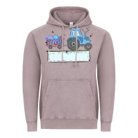 Vintage Zinc easter tractor boy Vintage Hoodie - MaliasSmallBusiness