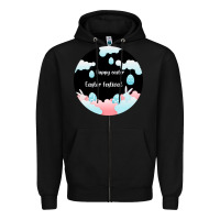 Black Happy Easter Zipper Hoodie - Bettercallsaul