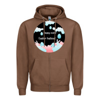 Chestnut Happy Easter Zipper Hoodie - Bettercallsaul