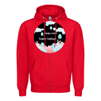 Red Happy Easter Zipper Hoodie - Bettercallsaul