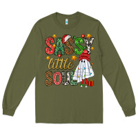 Army Green Sassy litte soul Long Sleeve Tee - NancyCooperArtShop
