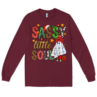Burgundy Sassy litte soul Long Sleeve Tee - NancyCooperArtShop