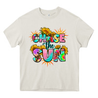 Cream chase the sun Heavy Core Tee - AdoDesignShop