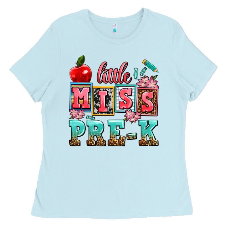 Little Miss Pre K Ladies Tee by AdoDesignShop | Teevron
