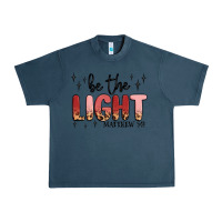 Midnight Navy be the light Urban Heavy Tee - MaliasSmallBusiness