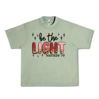 Oil Green be the light Urban Heavy Tee - MaliasSmallBusiness