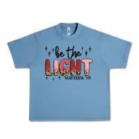 Pebble Blue be the light Urban Heavy Tee - MaliasSmallBusiness