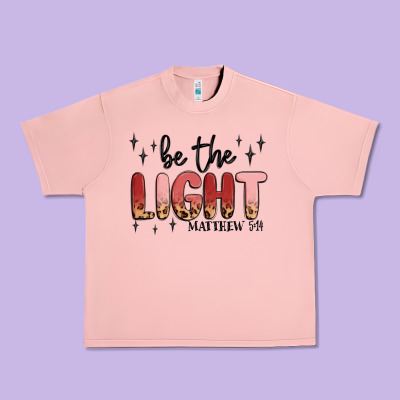 Be The Light Urban Heavy Tee Designed By Maliassmallbusiness