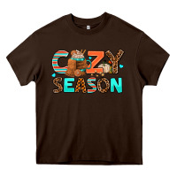 Chocolate Brown cozy season Heavy Core Tee - AdoDesignShop