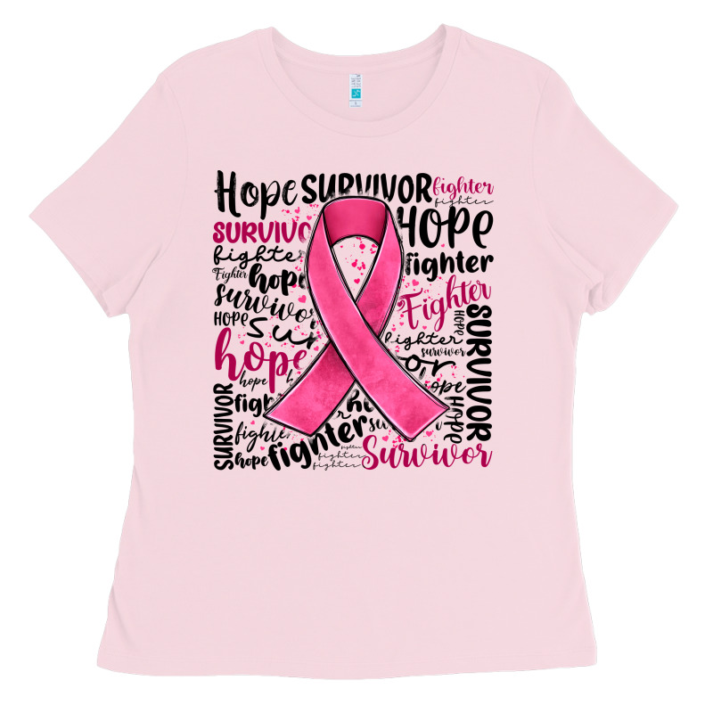 Breast Cancer Ribbon Ladies Tee by JahusDesignShop | Teevron