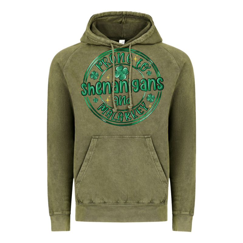 Prone To Shenanigans And Malarkey Vintage Hoodie by MaliasSmallBusiness | Teevron