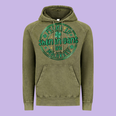 Prone To Shenanigans And Malarkey Vintage Hoodie Designed By Maliassmallbusiness