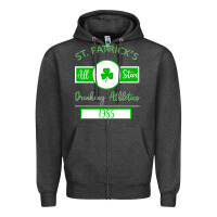 Charcoal Heather Drinking Athletics Zipper Hoodie - Bettercallsaul