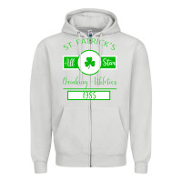 Dove Grey Drinking Athletics Zipper Hoodie - Bettercallsaul