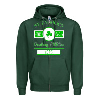Sports Green Drinking Athletics Zipper Hoodie - Bettercallsaul